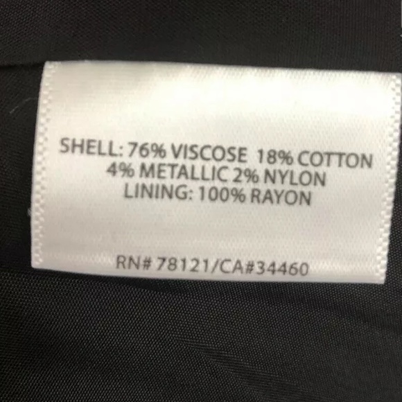 Eileen Fisher Draped Front Jacket Black Textured - Picture 7 of 8